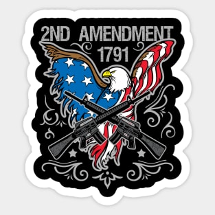 2nd Amendment 1791 Sticker